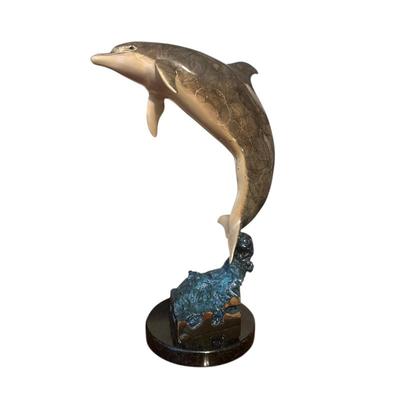 Sale Photo Thumbnail #472: dolphin sculpture by Robert Wyland 