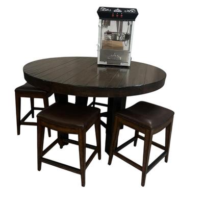 Sale Photo Thumbnail #357: pub style table and chairs and popcorn maker