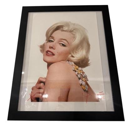 Sale Photo Thumbnail #515: Bert Stern Marilyn potrait 8/50 in frame 22" x 18" 