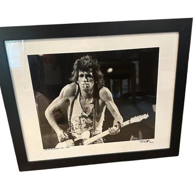 Sale Photo Thumbnail #324: signed Keith Richards NYC 1981 photo 16x20 by Bob Gruen