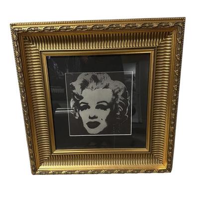 Sale Photo Thumbnail #370: "Marilyn" 1973 Studio Editions 11x10 by Andy Warhol in frame 22.5" x 22.5"