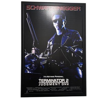 Sale Photo Thumbnail #372: large framed Terminator 2 movie poster in frame 64" x 44.5"