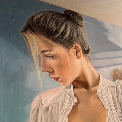 Sale Photo Thumbnail #424: "Mirror" 150x120 cm by Dimitry Krestniy original oil