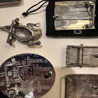 Sale Photo Thumbnail #13: belt buckles. Max Lang, Pat Areias, 