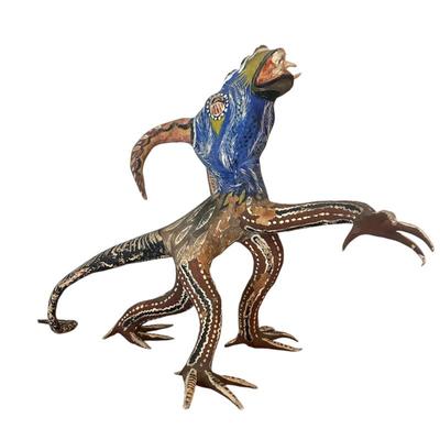 Sale Photo Thumbnail #436: Mexican Alebrije Paper Mache Sculpture by Pedro Lanares 16.5" tall