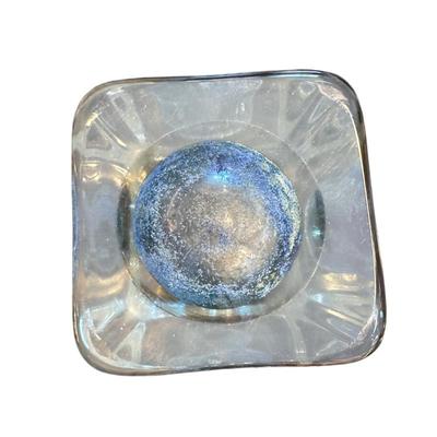 Sale Photo Thumbnail #88: Murano cube blue vase