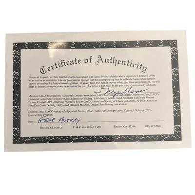 Sale Photo Thumbnail #361: Gene Autrey signed photo