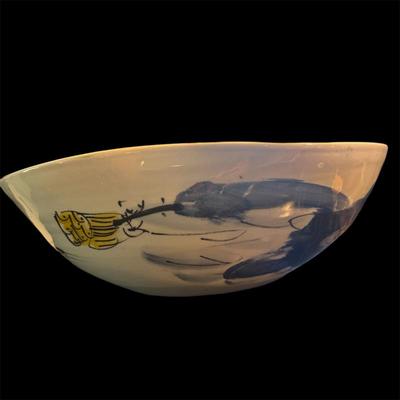 Sale Photo Thumbnail #122: Legend of Asia Swirl Bowl Ox Blood Lotus