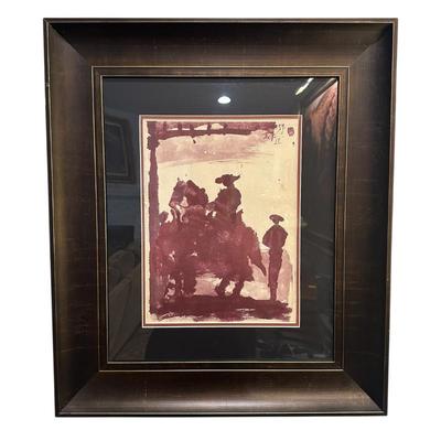 Sale Photo Thumbnail #243: "Toros y Toreros" 15 x 13 lithograph by Pablo Picasso 27" x 23"