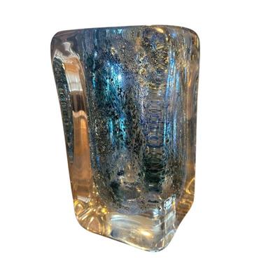 Sale Photo Thumbnail #87: Murano cube blue vase