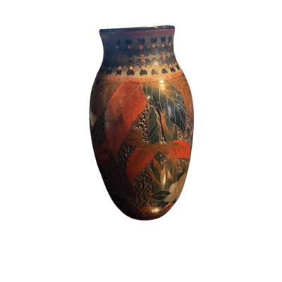 Sale Photo Thumbnail #64: Japanese Totai cloisonne vase
