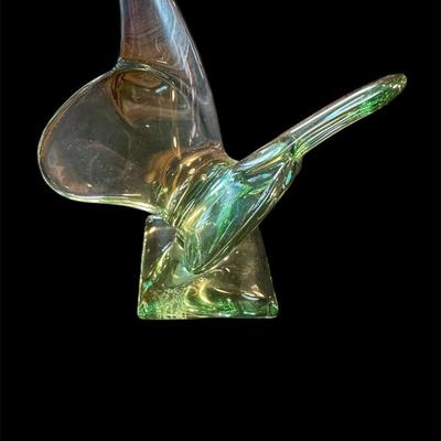 Sale Photo Thumbnail #97: Baccarat green crystal butterfly