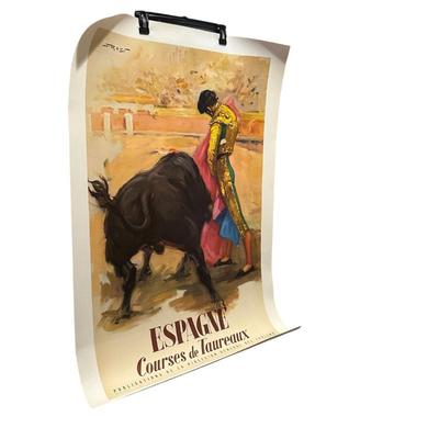 Sale Photo Thumbnail #216: Espagne Courses de Taureaux Movie Poster 24.5" x 39" by Reus