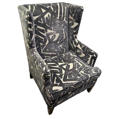 Sale Photo Thumbnail #230: C. R. Laine light gray velvet chair