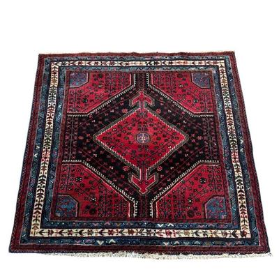 Sale Photo Thumbnail #557: square handwoven rug 50" x 53" #17