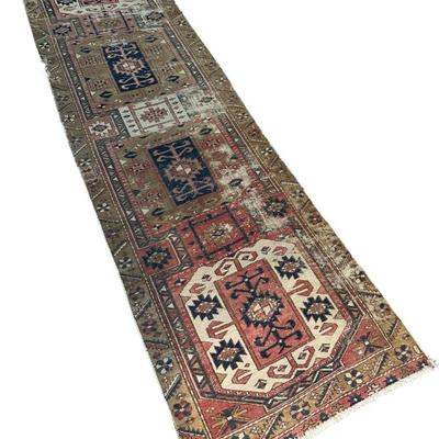 Sale Photo Thumbnail #319: Turkish Oushak Rug 129" x 35" in kitchen
