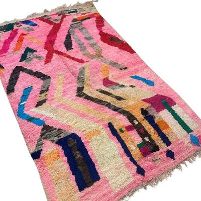 Sale Photo Thumbnail #438: Pink Morraccan Rug 95" x 61" 