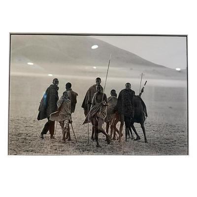 Sale Photo Thumbnail #242: Framed African Photograph with frame 25" x 20.5"