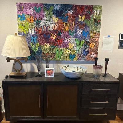 Sale Photo Thumbnail #495: Hunt Slonem "Guardians and Butterflies"