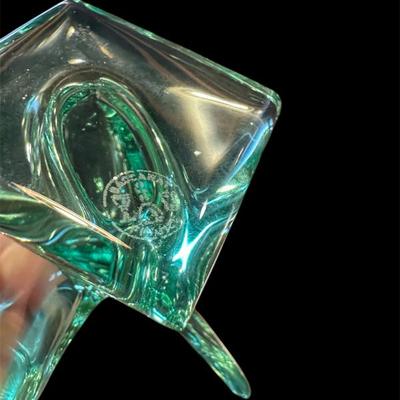 Sale Photo Thumbnail #99: Baccarat green crystal butterfly