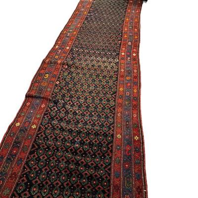 Sale Photo Thumbnail #532: Kurdish Persian runner 193" x 42.5" 