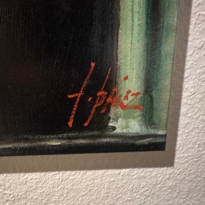 Sale Photo Thumbnail #290: "Balcony Buenes Aires" signed and number giclee AP 11/25 by Fabian Perez 20" x 25" 