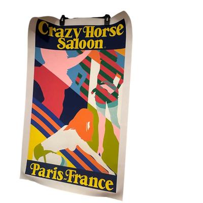 Sale Photo Thumbnail #213: Crazy Horse Saloon Poster on canvas  21.25" x 37.5" by Walter Strack