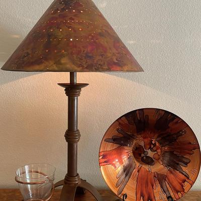 Copper Lamp And Accents  