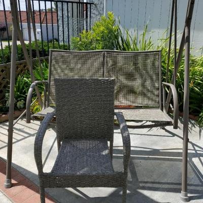 Jh134 swinging patio chair wicker patio chair