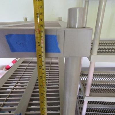 Jh142 plastic open cabinet shelves