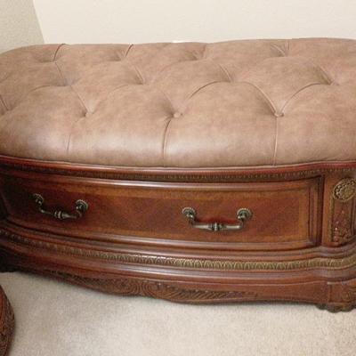 Michael Amini Cortina Cedar Chest ($2400 retail), End Of Bed Bench 53x23x23