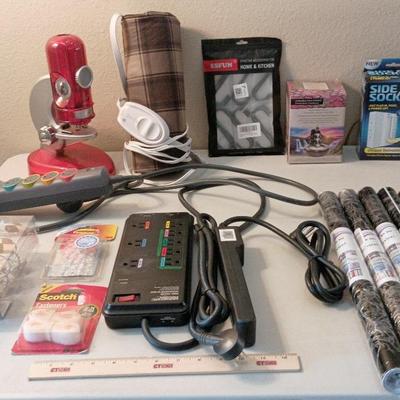 Housewares - Microscope, Power Strips, Incense Waterfall, Hooks+++