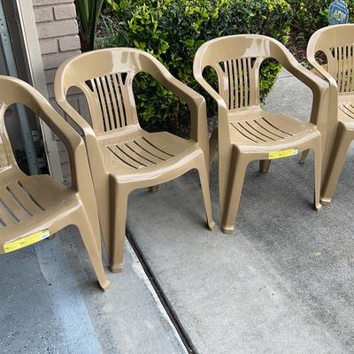 4 Brand New Ocean Isle Plastic Chairs 