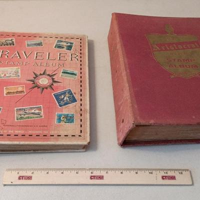Vintage Stamp Albums 1957 Grossman, 1970s? Harris. Hundreds Of Stamps++