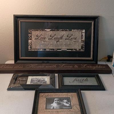 Decor - Live Laugh Love, Bless This Home, Faith, Life++