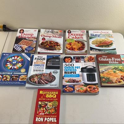 Cook Book Lot - Crock Pot, Wheel Of Fortune, Cathy Mitchell 