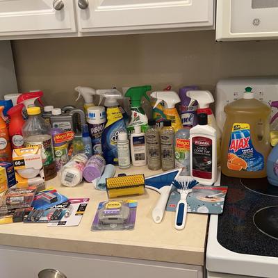 Cleaning Supplies - Febreeze, Batteries, Light Bulbs, Bags, Ajax, Weiman+++