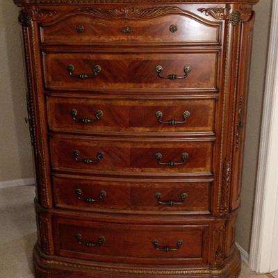 Michael Amini Cortina 2 pc. chest/Tall Dresser (retail $3850) 52x20x66