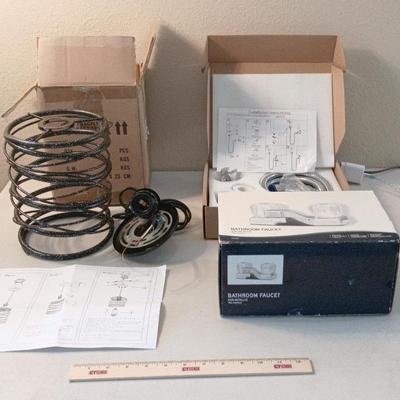 Household - Light Fixture, New Bath Faucet, New Kitchen Sprayer