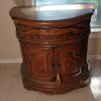 Michael Amini PAIR OF 2 Cortina Bedside Chests (retail $1200 each) In Honey Walnut