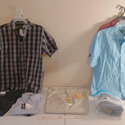 New Men's Clothing, Socks - L, 38x29, 17.5,- Perry Ellis, Wrangler, Claiborne