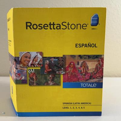 Rosetta Stone Spanish (Latin America) Espanol Version 4 Level 1-5 Set Latest Version