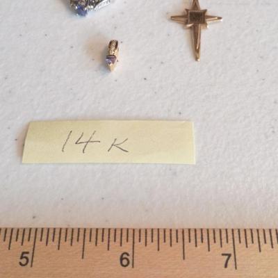 14k Gold, Tanzanite? Jewelry Lot. 5 Grams. Shippable