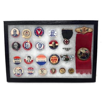 Vintage Political Campaign Button Collection 