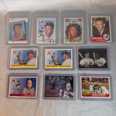 Mickey Mantle Tribute 10 Card Lot 