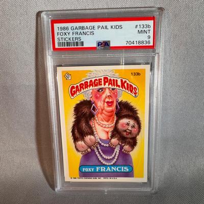 1986 Garbage Pail Kids #133b “FOXY FRANCIS” – PSA 9 MINT 