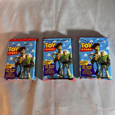 1995 Disney Toy Story Jumbo Trading Card Packs (x3) 