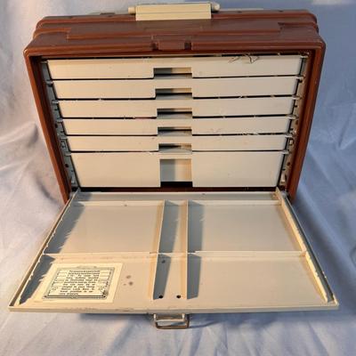 Vintage Plano 757 Fishing Tackle Box - Fully Stocked for your next fishing trip
