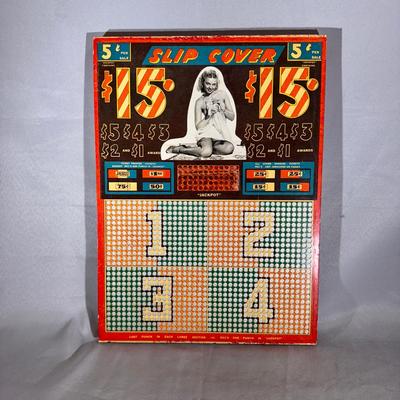 Vintage “Slip Cover” Punchboard Game