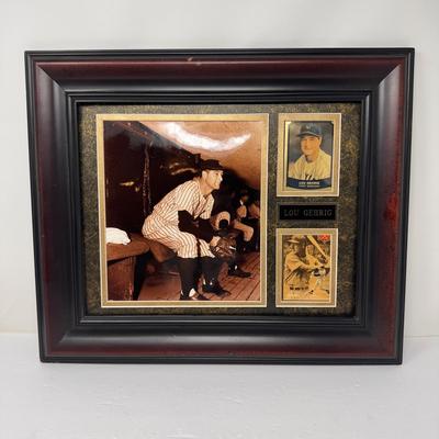 Lou Gehrig Framed Collectible